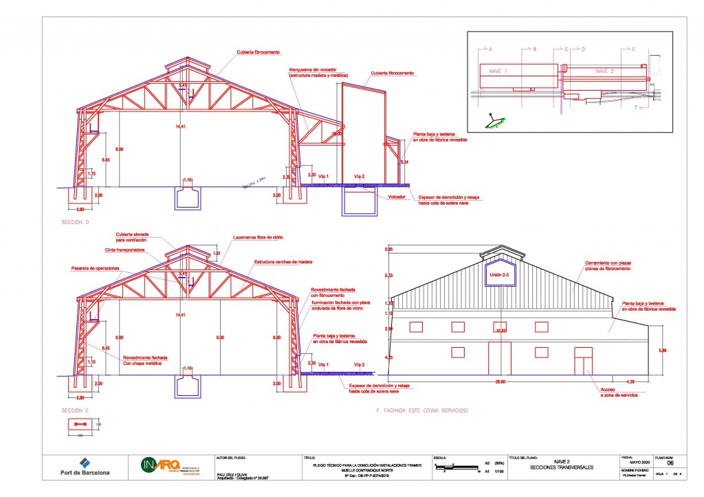 PTD Instal.Tramer - Planos 0601-Nave 2_Secciones transv